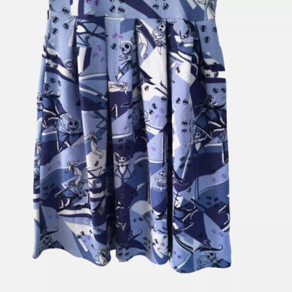 LuLaRoe Disney Nightmare Before Christmas Dress Sz Small – Skater Fit & Flare - Picture 5 of 10